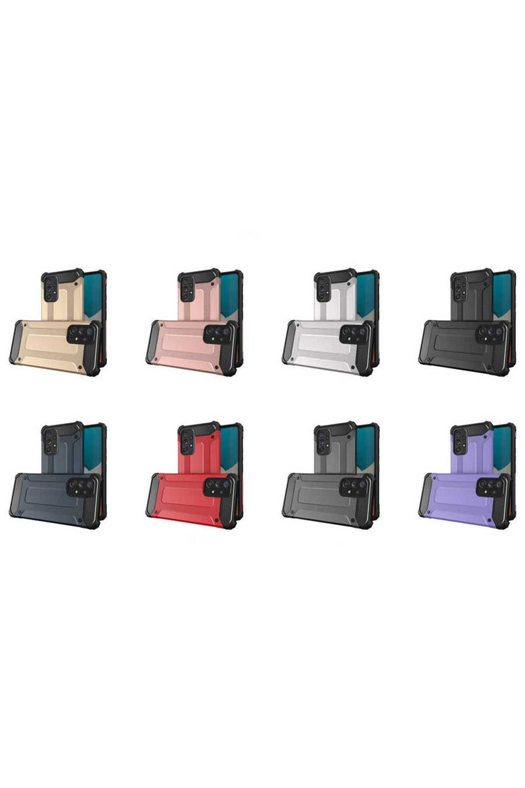 Galaxy A53 5G Kılıf Zore Crash Silikon Kapak - Kırmızı