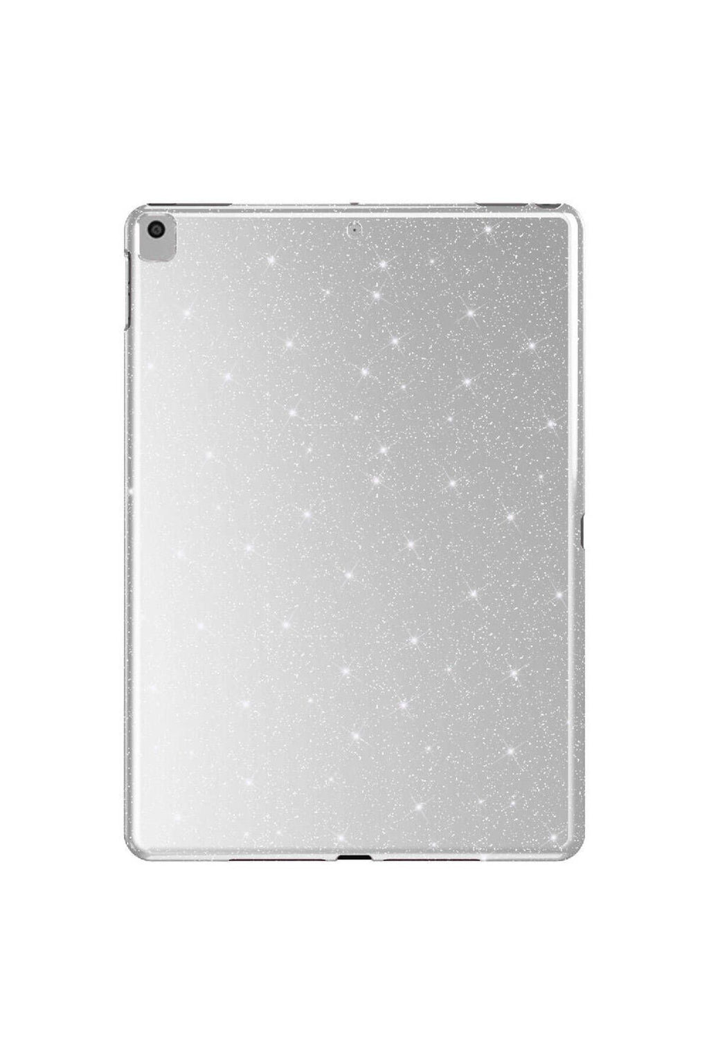 iPad Pro 10.5 (7 Nesil) Simli Parlak Görünümlü Uyumlu Zore Tablet Koton Kılıf-Gümüş