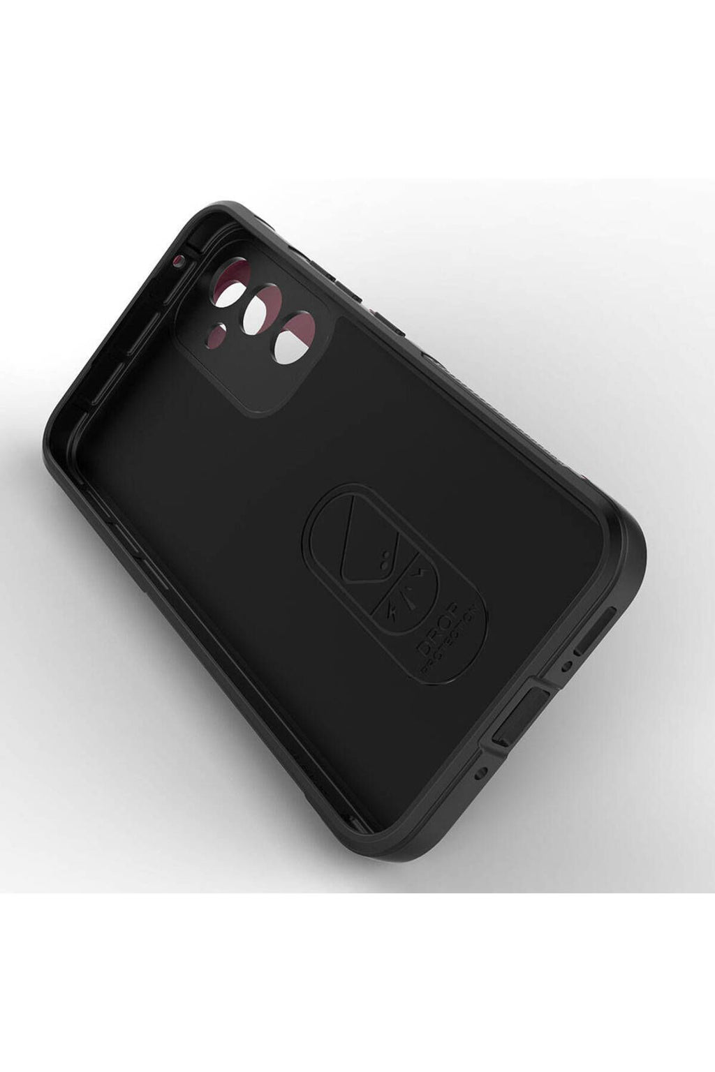 Galaxy A54 Kılıf Esnek TPU Oyuklu Arka Yüzey Tasarımlı Zore Etnik Silikon Kapak - Lacivert