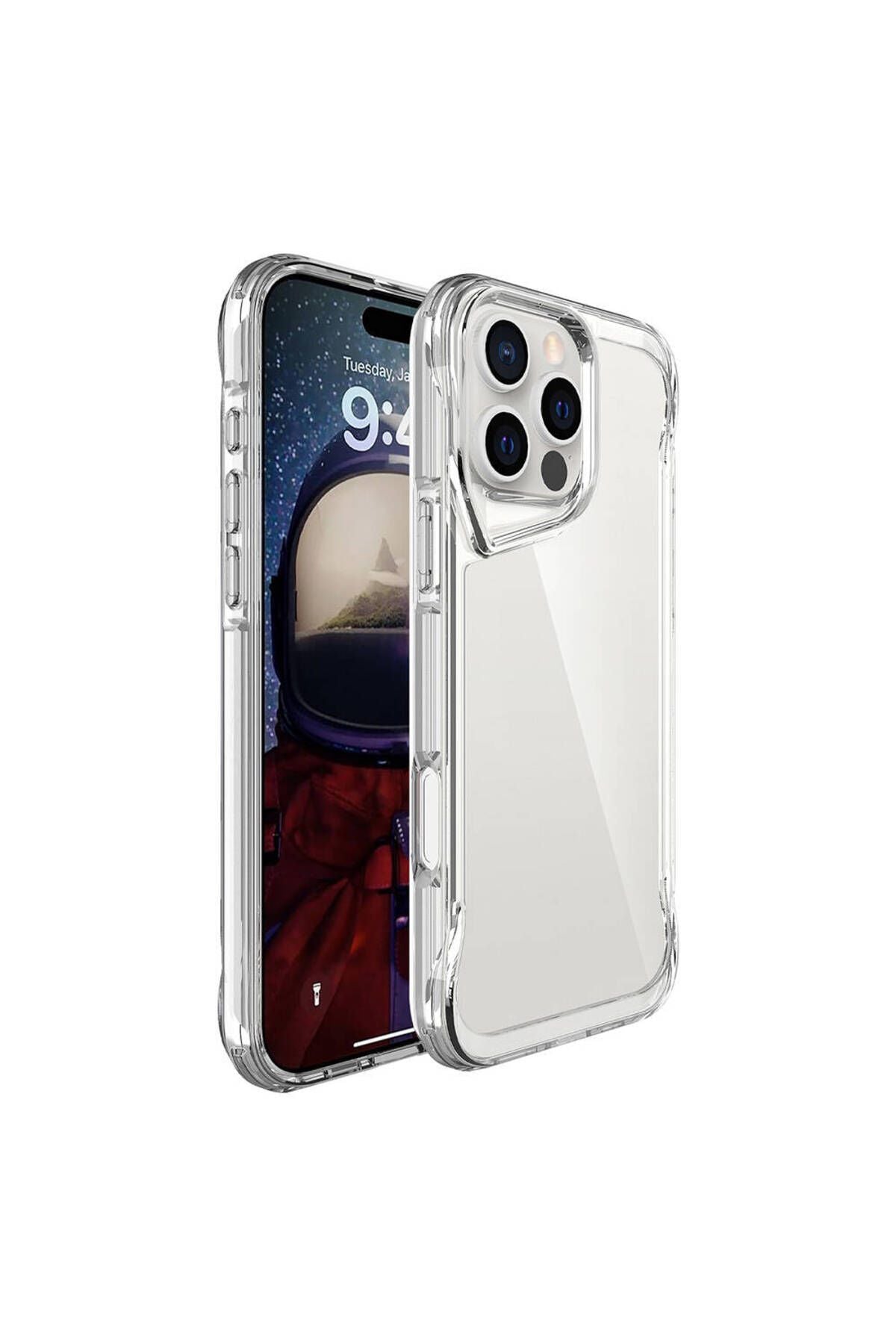 iPhone 16 Pro Kılıf Zore T-Max Kapak - Şeffaf