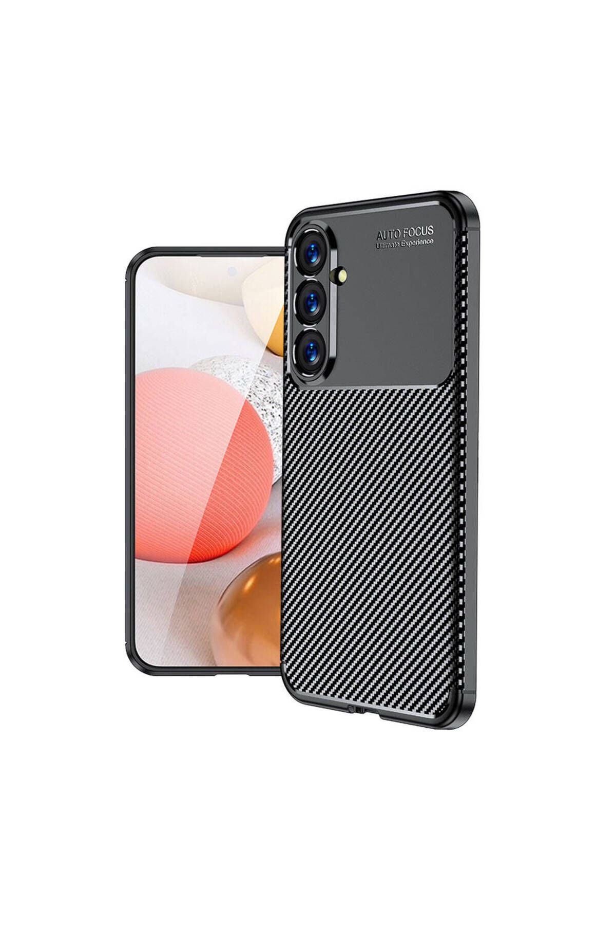 Galaxy S23 FE Uyumlu CSM Zore Negro Silikon Kılıf-Siyah