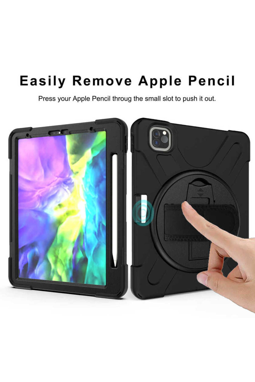 iPad Pro 11 2020 (2.Nesil) Zore Defender Tablet Silikon - Siyah