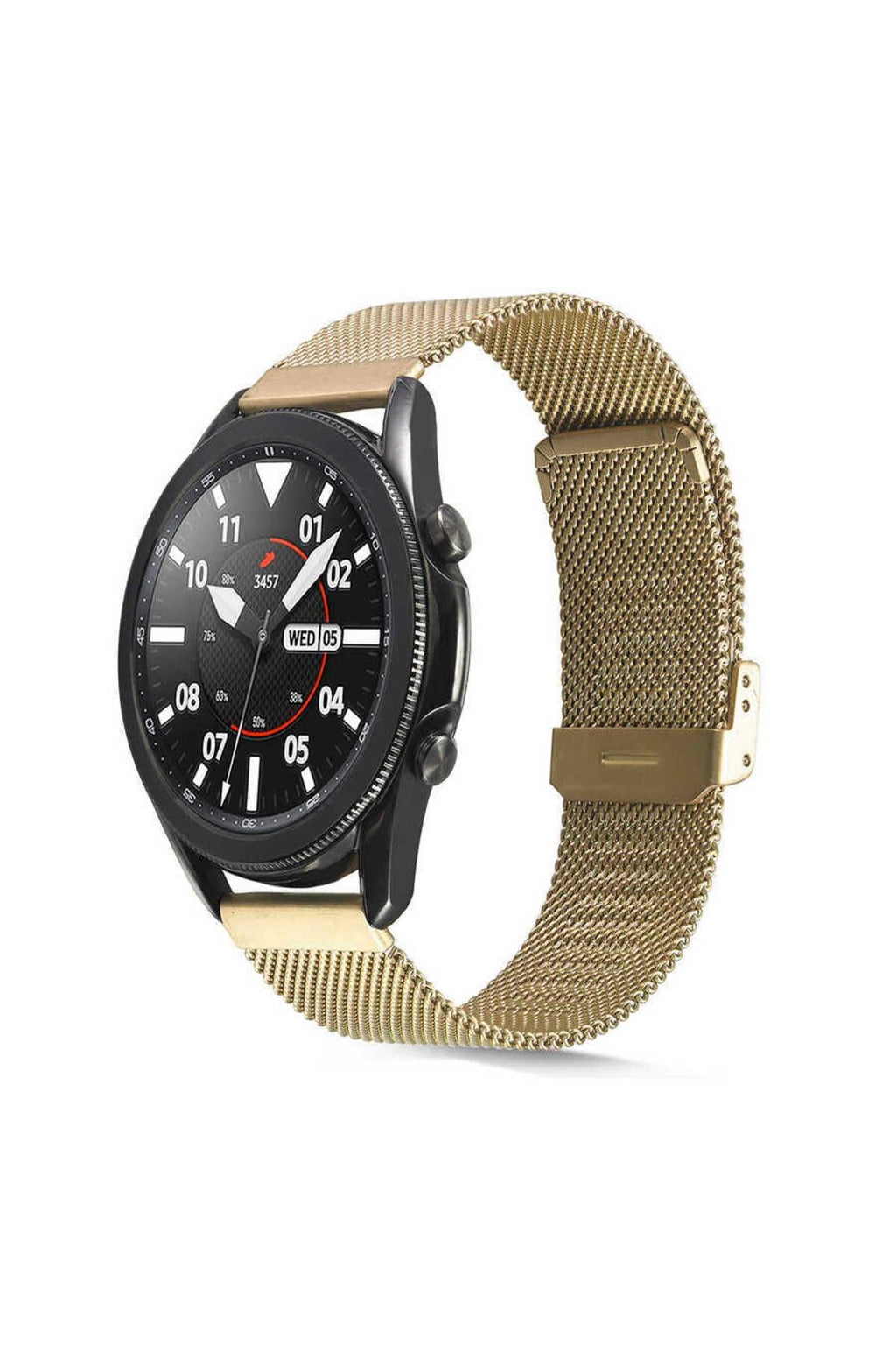 Galaxy Watch 46mm Uyumlu KRD-45 22mm Metal Zore Kordon-Rose Gold