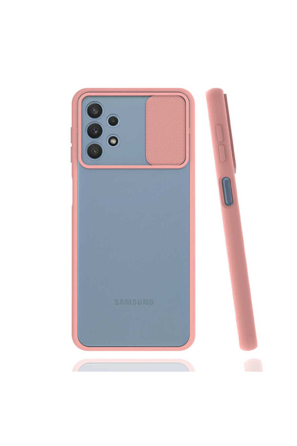 Galaxy A32 4G Kılıf Zore Lensi Kapak - Siyah