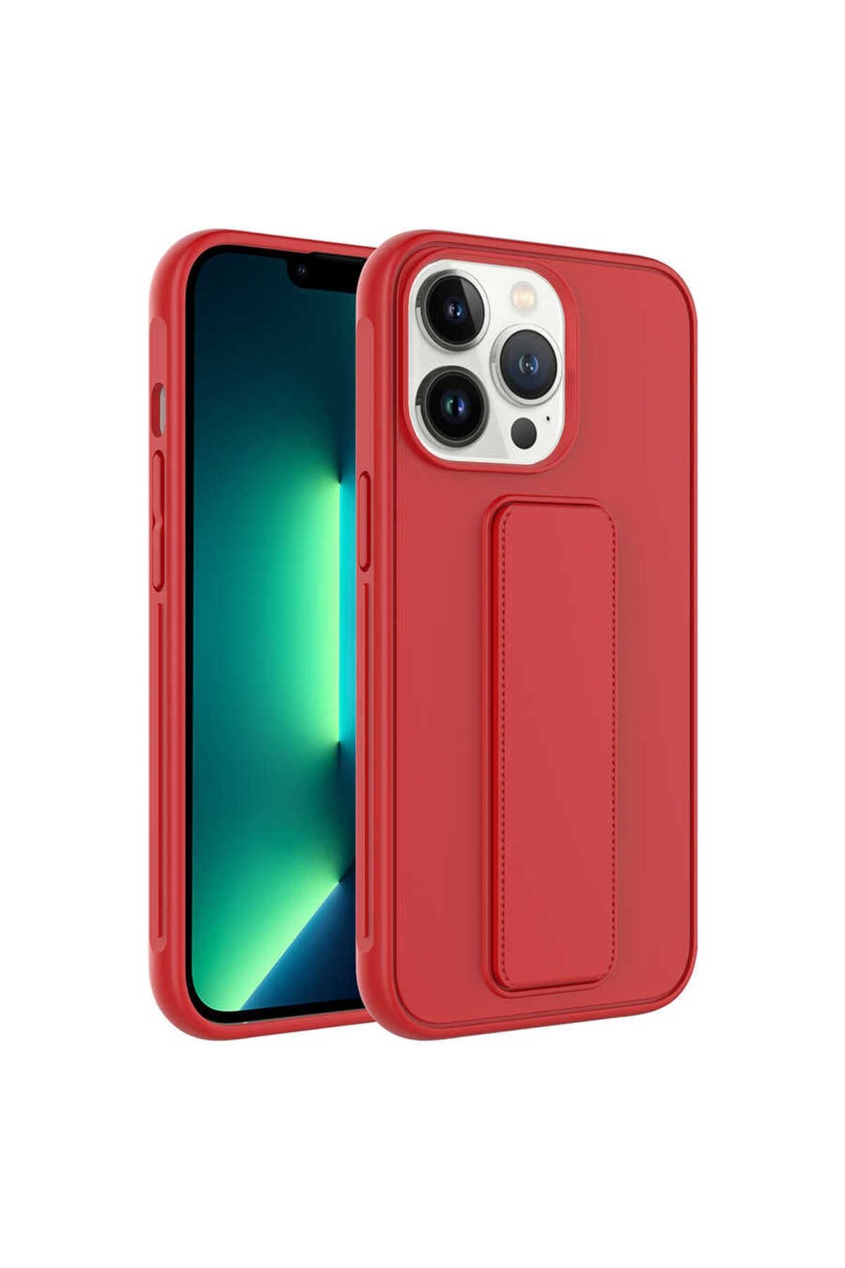 iPhone 14 Pro Max Uyumlu Zore Qstand Kılıf-Lila