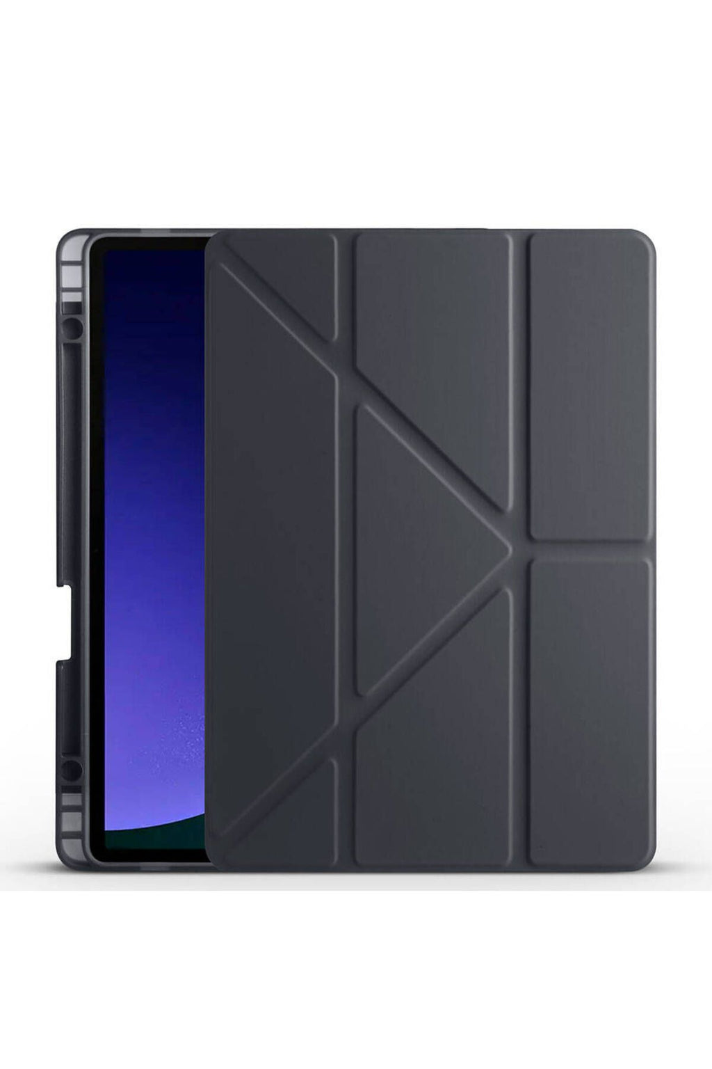Galaxy Tab S9 Kılıf  Uyumlu Zore Tri Folding Kalem Bölmeli Standlı Kılıf-Rose Gold