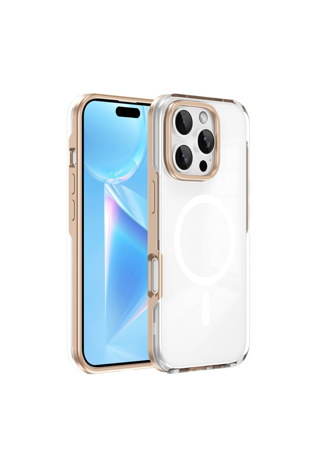 iPhone 16 Pro Max Kılıf Magsafe Şarj Özellikli Çıkarılabilir Arka Yüzeyli Zore Polar Kapak-Siyah