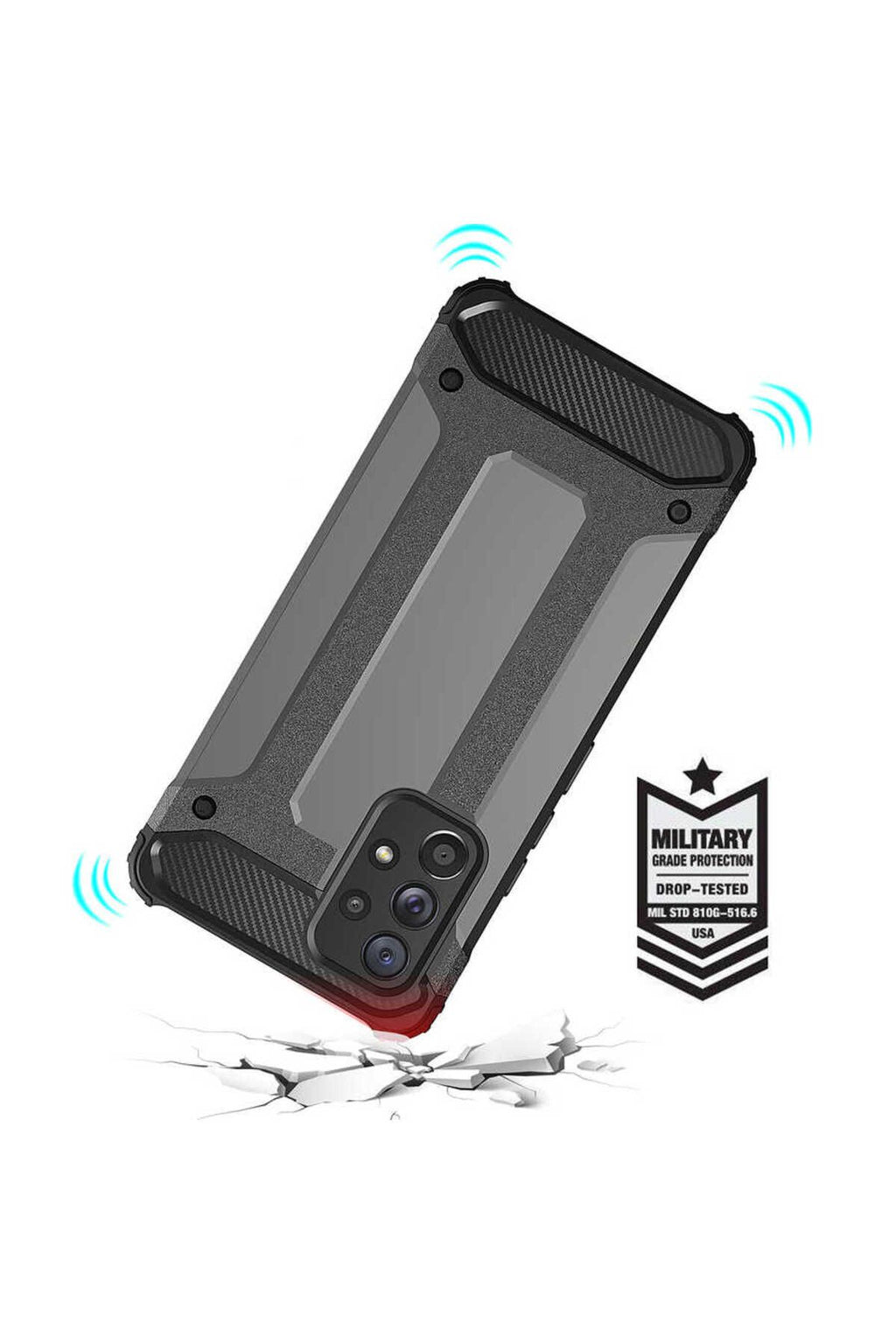 Galaxy A53 5G Kılıf Zore Crash Silikon Kapak - Mavi