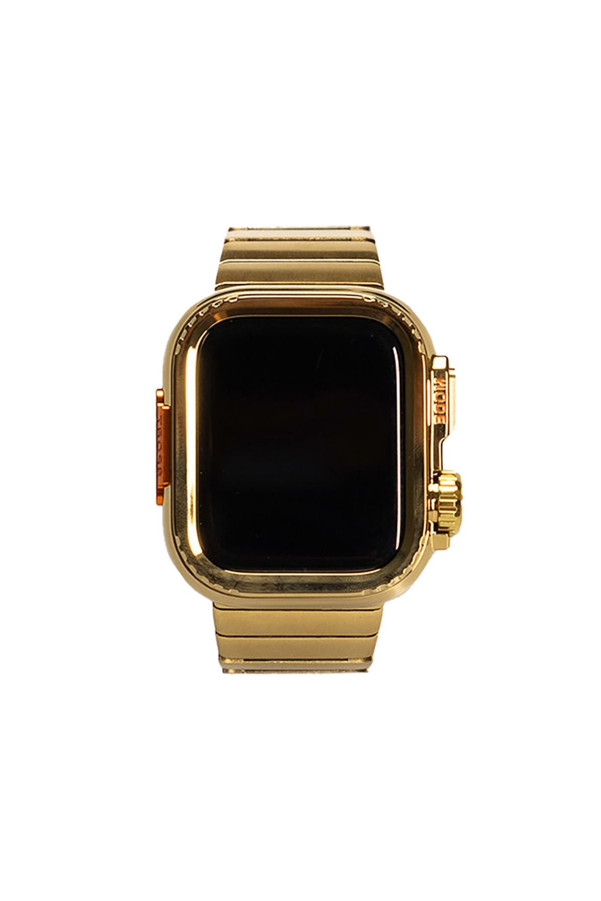 Watch Ultra 49mm Uyumlu Zore KRD-126 Sert Kasa Koruyuculu Metal Kordon-Gümüş