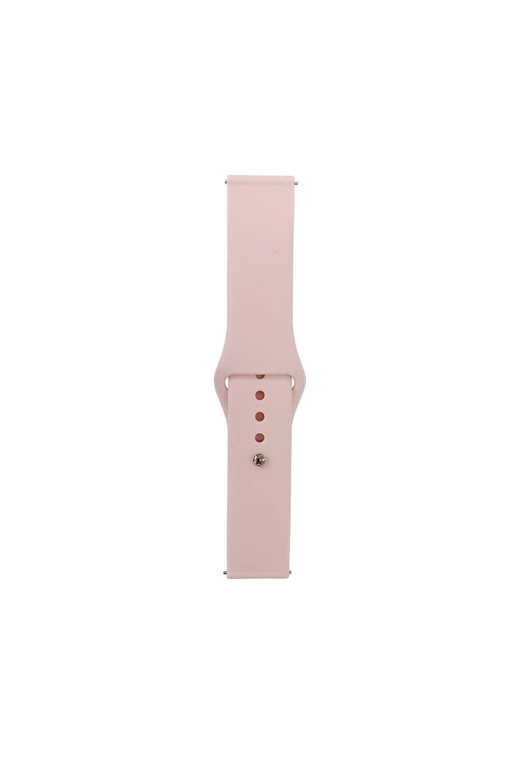 Galaxy Watch Active 2 44mm Band Serisi 20mm Klasik Kordon Silikon Strap Kayış-Barbie Powder
