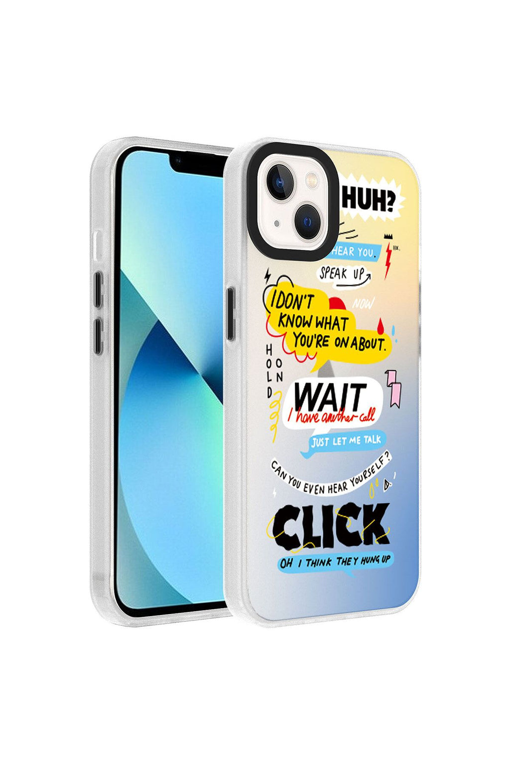 iPhone 14 Uyumlu Desenli Zore Dragon Sert Kılıf-Kelimeler