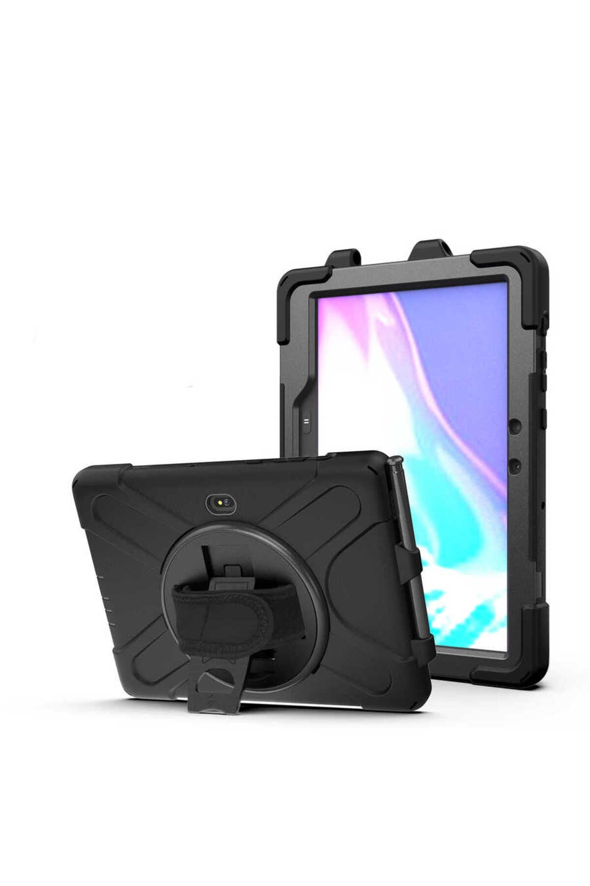 Galaxy Tab Active Pro T547 Zore Defender Tablet Silikon - Siyah