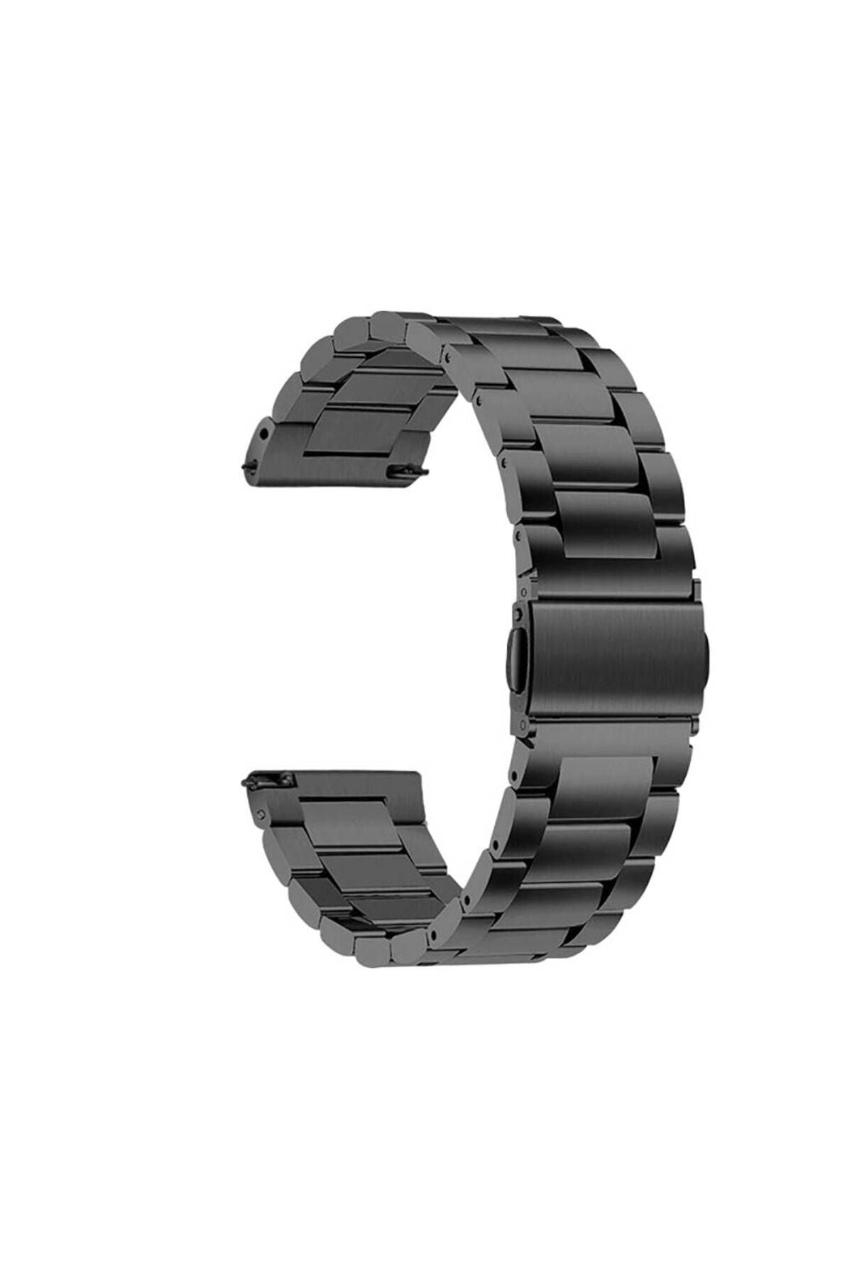 Galaxy Watch Active 2 44mm NTW Band-04 20mm Metal Kordon-Siyah