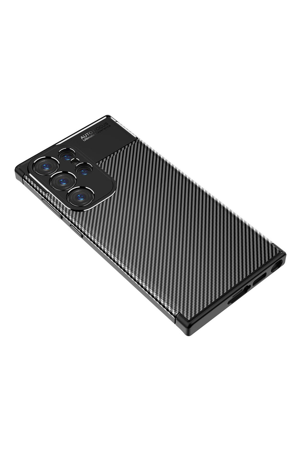 Galaxy S23 Ultra Uyumlu Zore Negro Silikon Kılıf-Siyah