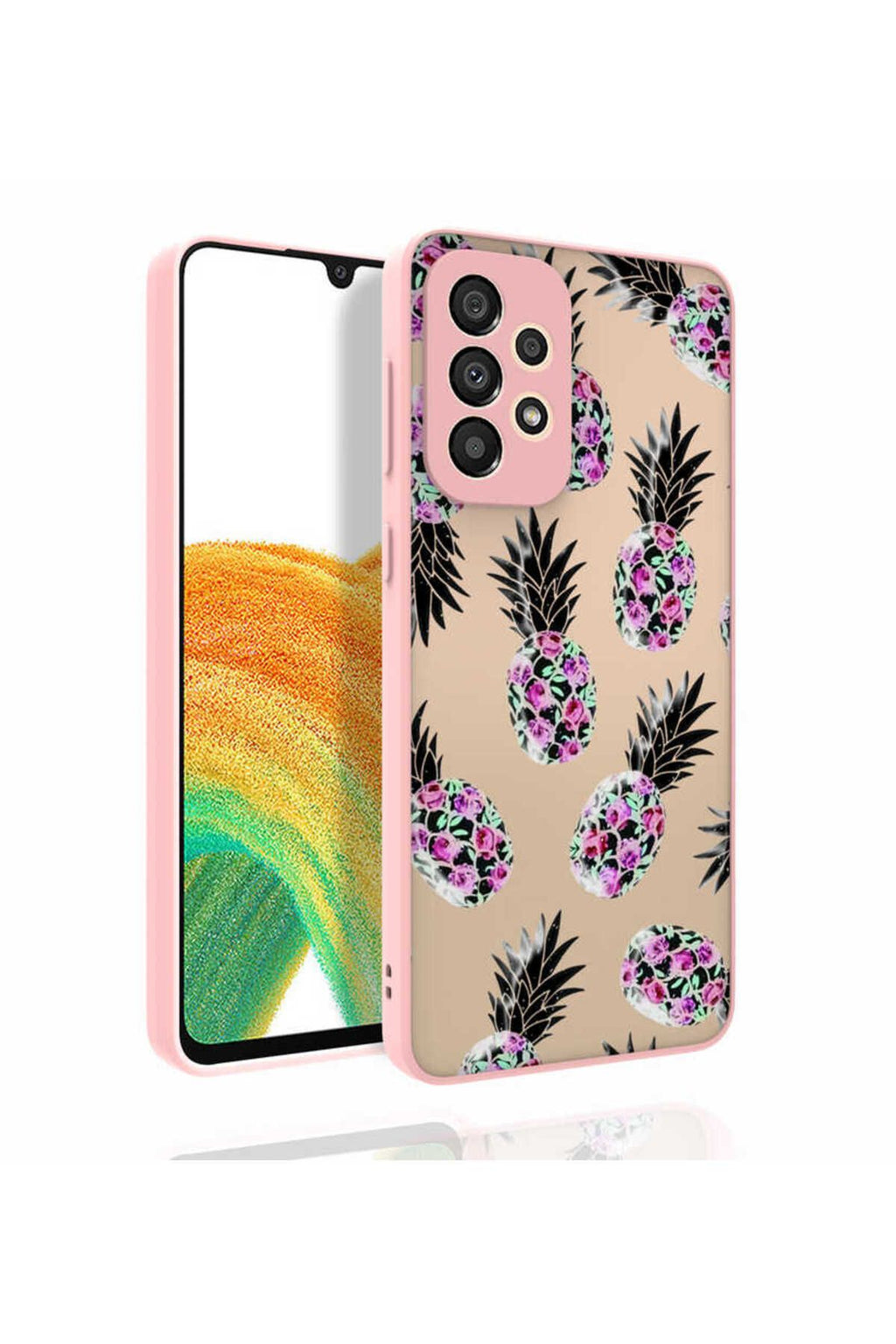 Galaxy A33 5G Kılıf Desenli Kamera Korumalı Parlak Zore Nora Kapak - NO6