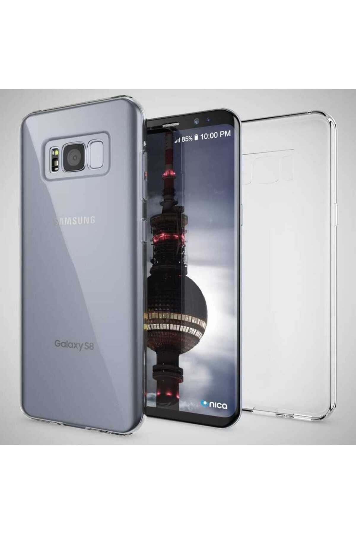 Galaxy S8 Plus Kılıf Zore Süper Silikon Kapak - Renksiz