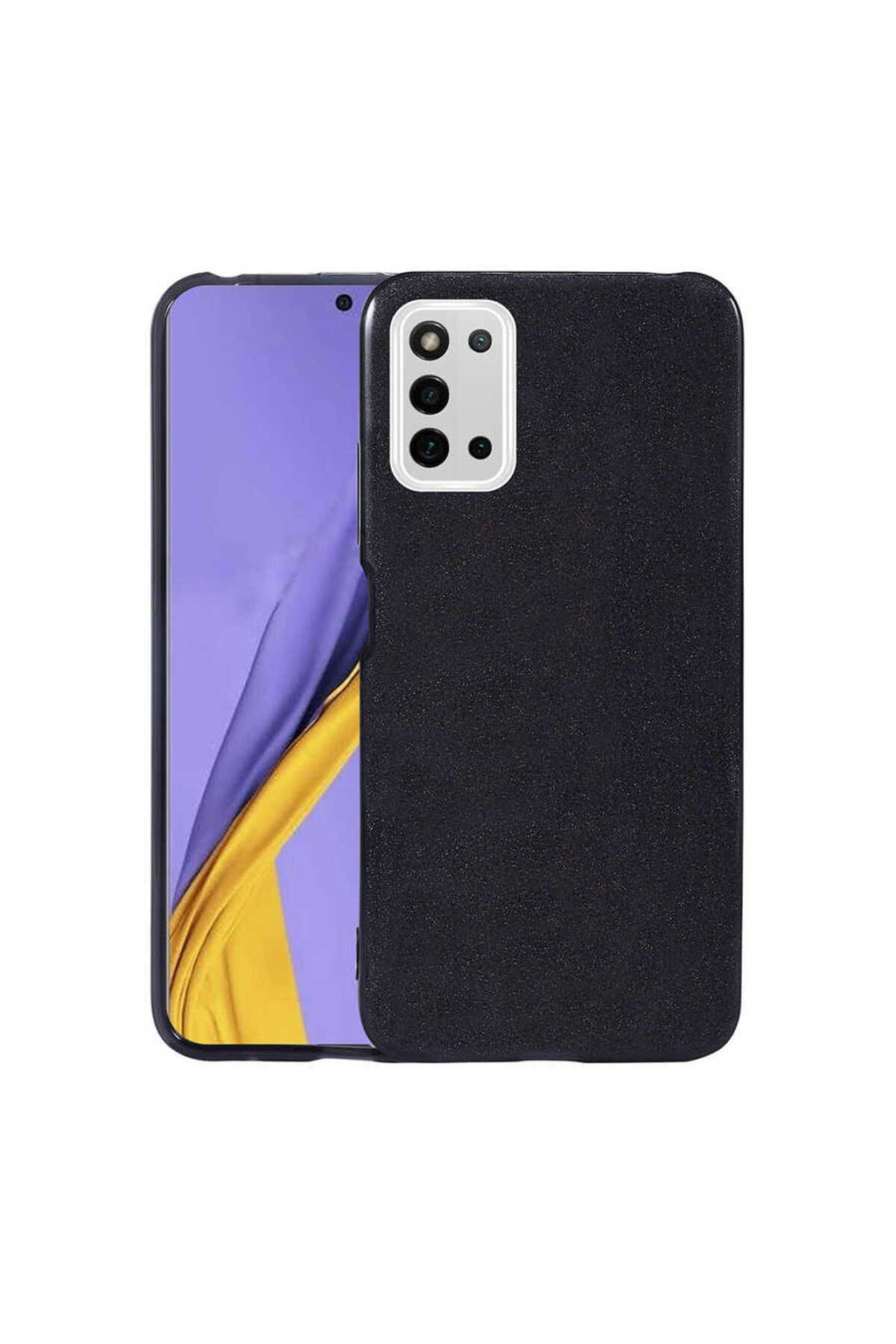 Galaxy A03S Kılıf Zore Shining Silikon - Gümüş