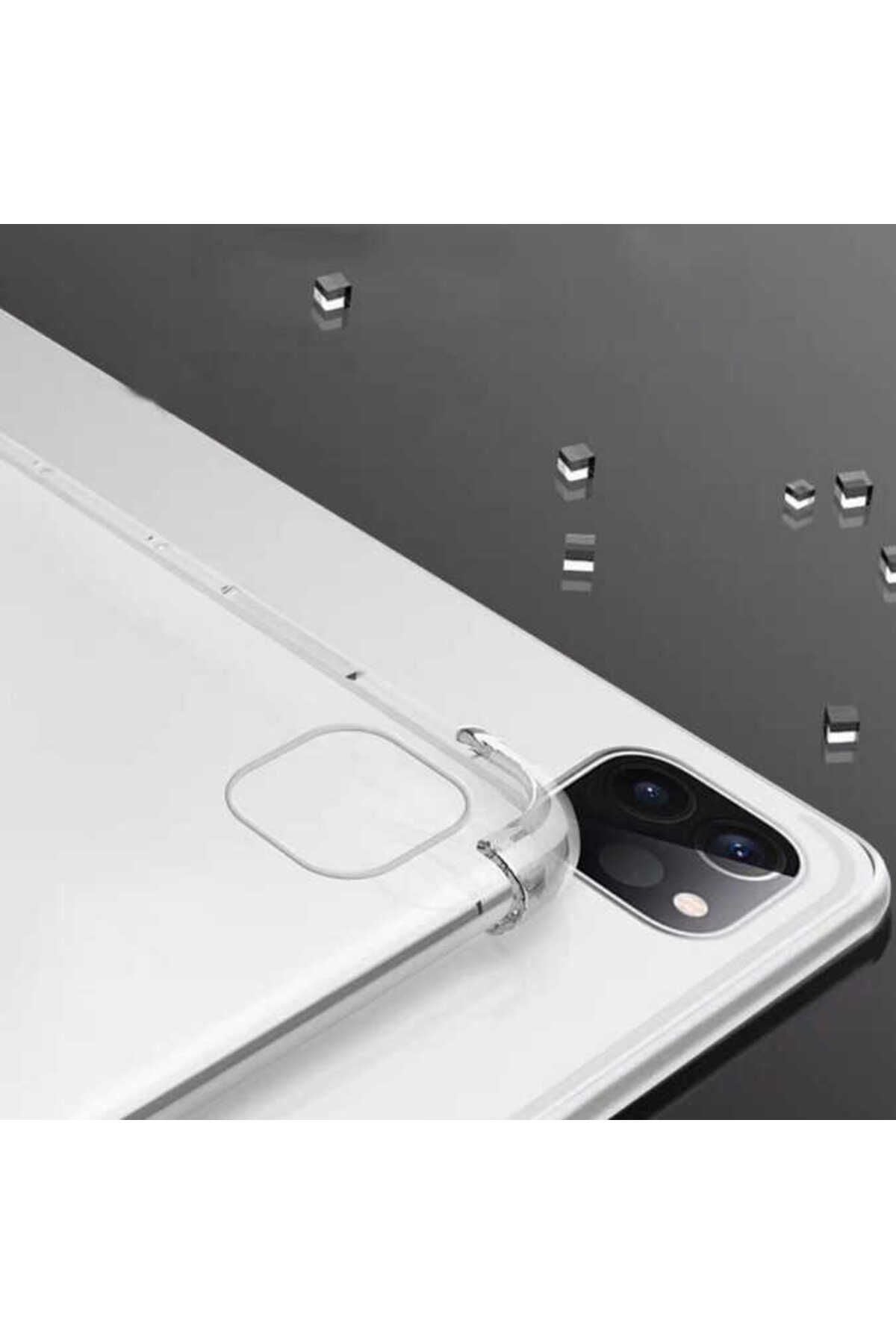 iPad Pro 12.9 2022 M2. Nesil Uyumlu Uyumlu Zore Tablet Nitro Anti Shock Silikon Kapak-Renksiz