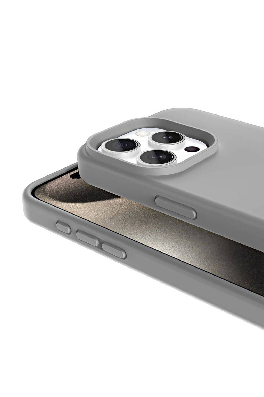 iPhone 15 Pro Kılıf Magsafe Şarj Özellikli Sıvı Teknolojili Silinebilir Sert Zore Kivi Kapak-Siyah