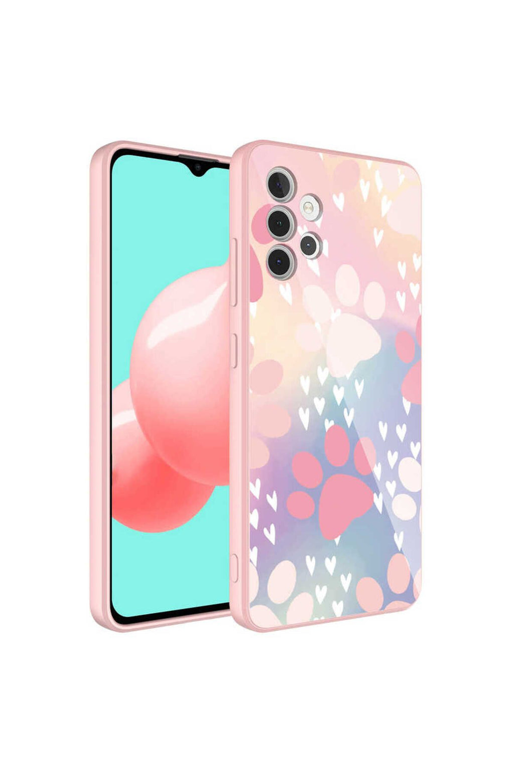 Galaxy A32 4G Kılıf Kamera Korumalı Desenli Sert Silikon RNTC Epoksi Kapak - NO4