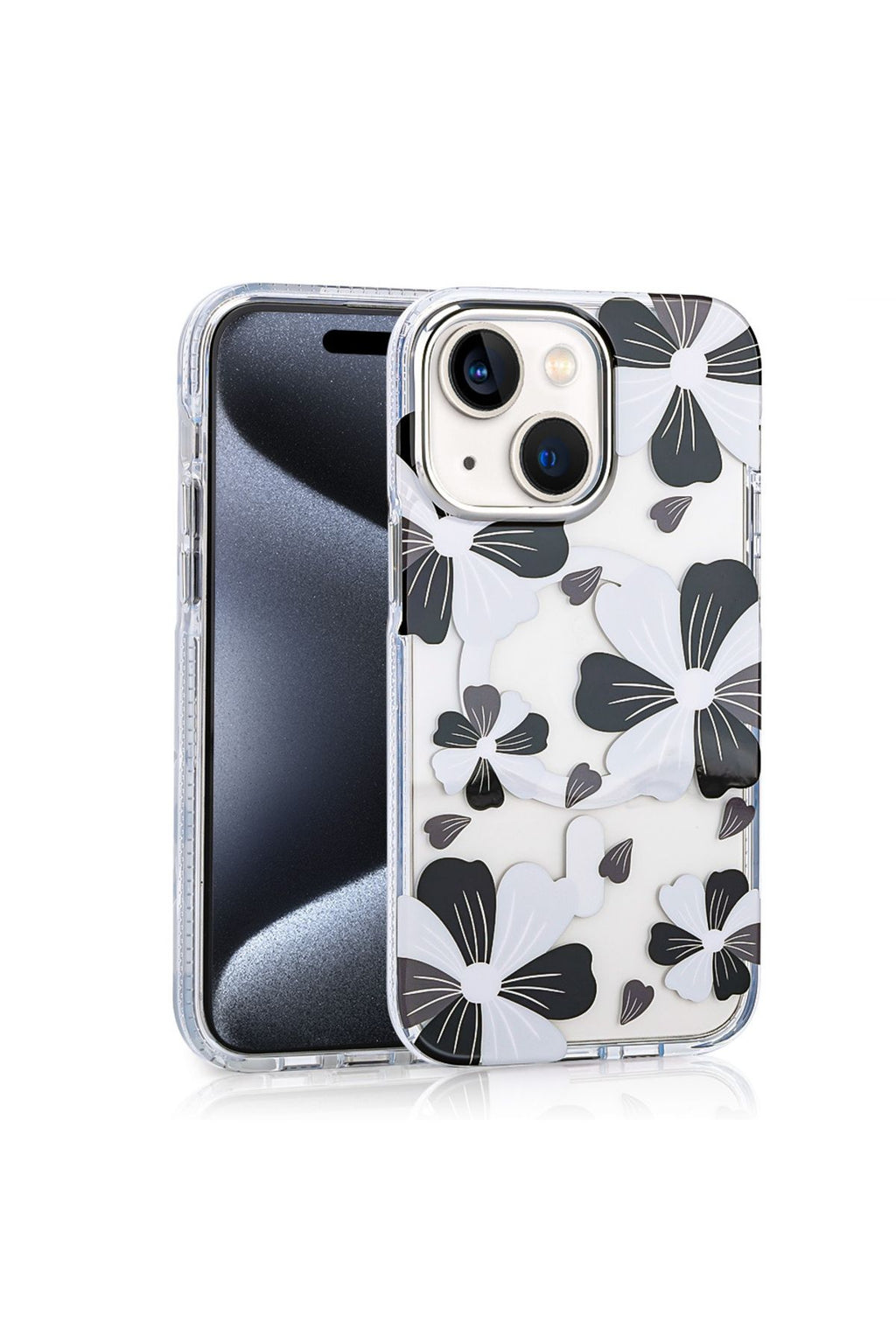 iPhone 15 Uyumlu Kılıf Magsafe Şarj Özellikli Zore Papat Kapak-Siyah