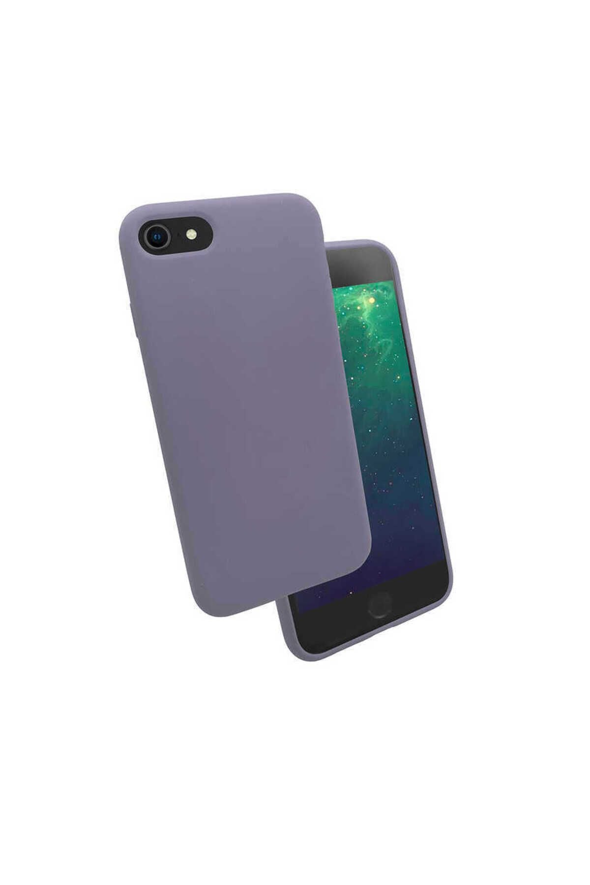 iPhone SE 2022 Uyumlu BTZ Silk Silikon-Lila