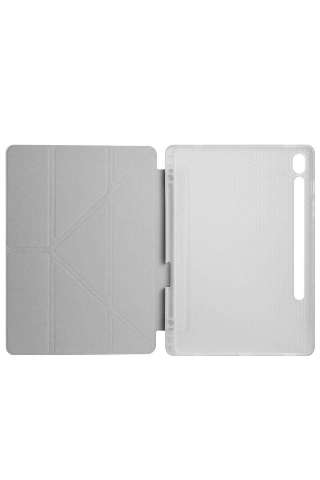 Galaxy Tab S9 Kılıf Zore Tri Folding Kalem Bölmeli Standlı Kılıf - Yeşil