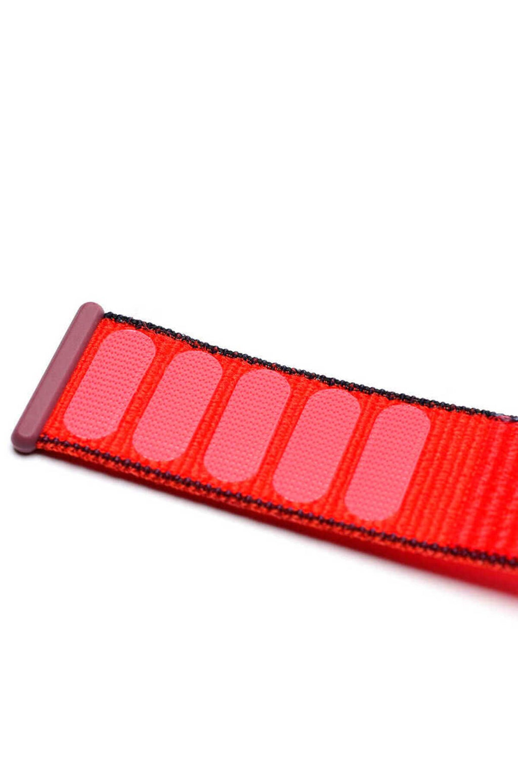 Watch 42mm Uyumlu KRD-03 Hasır  Kordon-56-Neon Pink