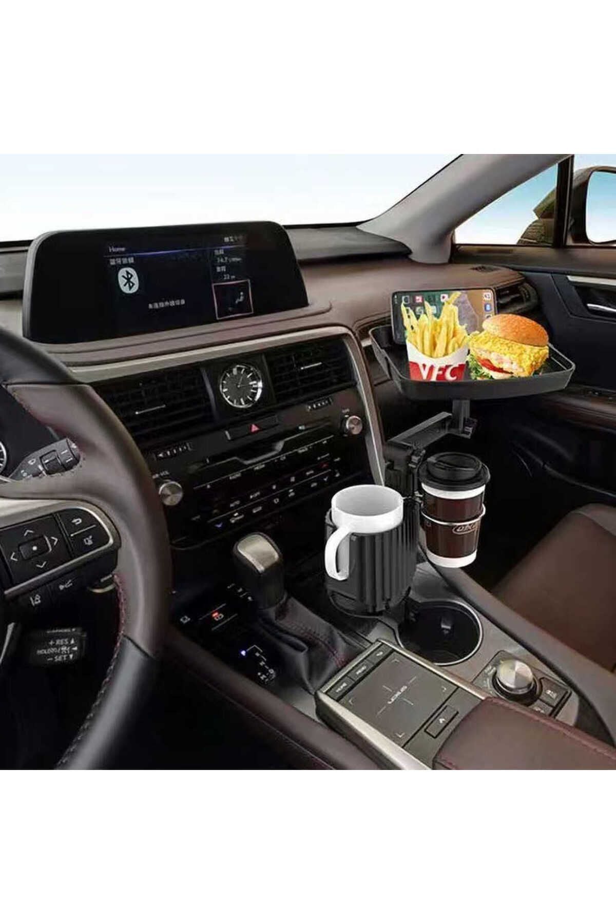 C003 2 in 1 Araç Bardak Tutucu-Siyah