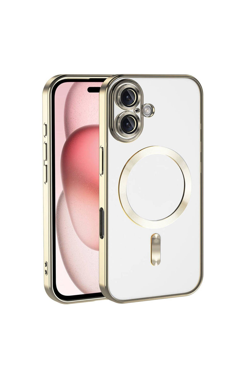 iPhone 16 Plus Kılıf Kamera Korumalı Magsafe Wireless Şarj Özellikli Zore Demre Kapak - Yeşil