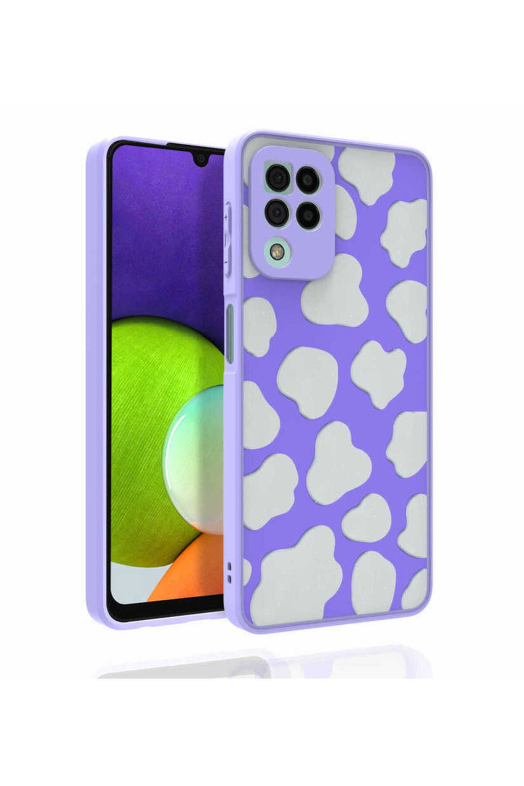 Galaxy A22 4G Kılıf Desenli Kamera Korumalı Parlak SVL Nora Kapak - NO1