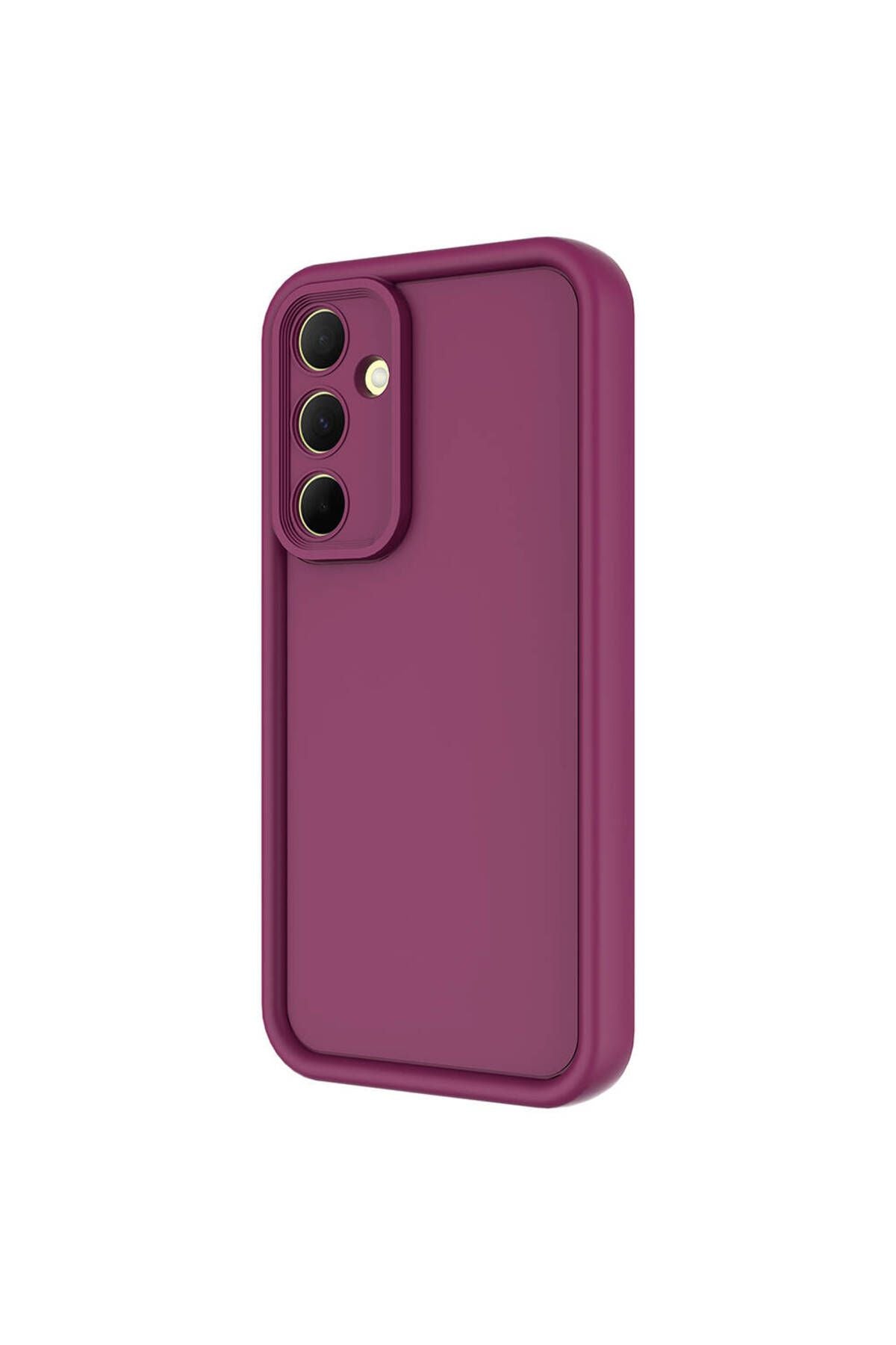 Galaxy A35 Kılıf Kamera Korumalı TKNR Ananas Kapak - Mürdüm