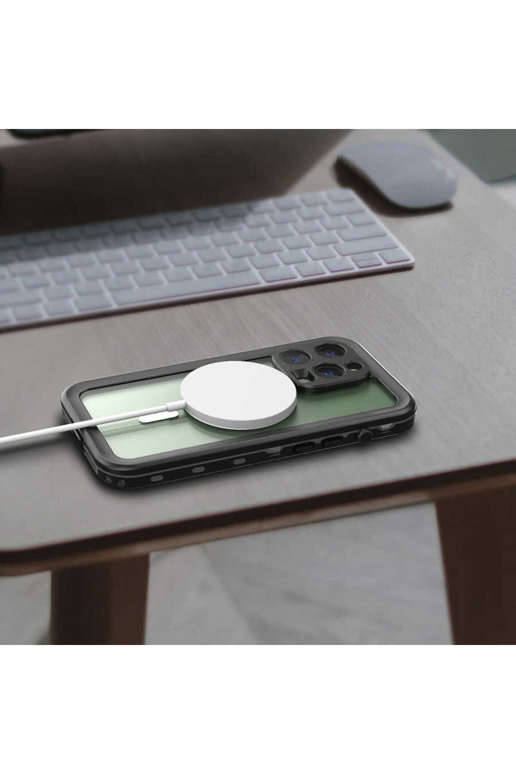 iPhone 14 Pro Uyumlu 1-1 Su Geçirmez Kılıf-Siyah