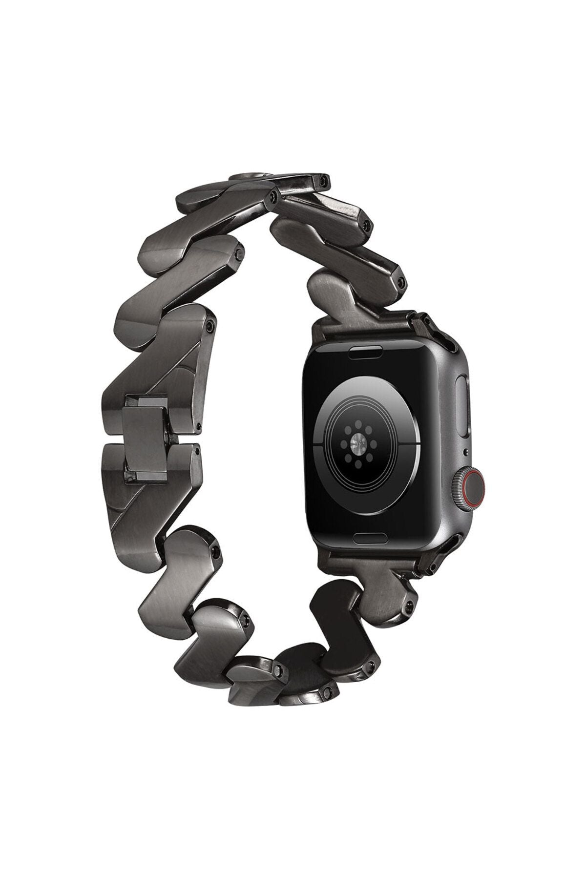 Watch 42mm Kordon Uyumlu KRD-80 Metal Strap Kayış CLO- Gümüş