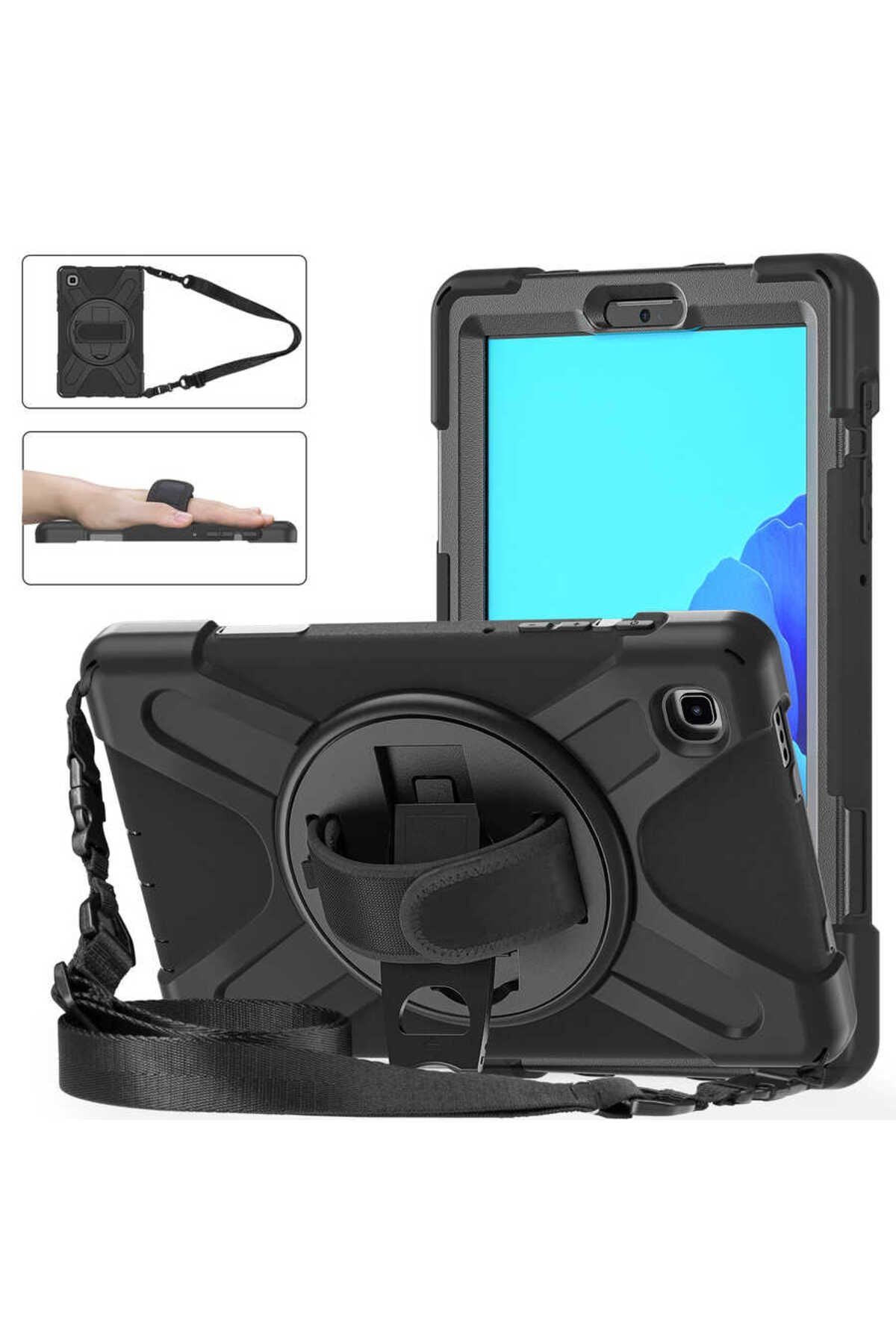 Galaxy Tab A7 Lite T225 Zore Defender Tablet Silikon - Siyah