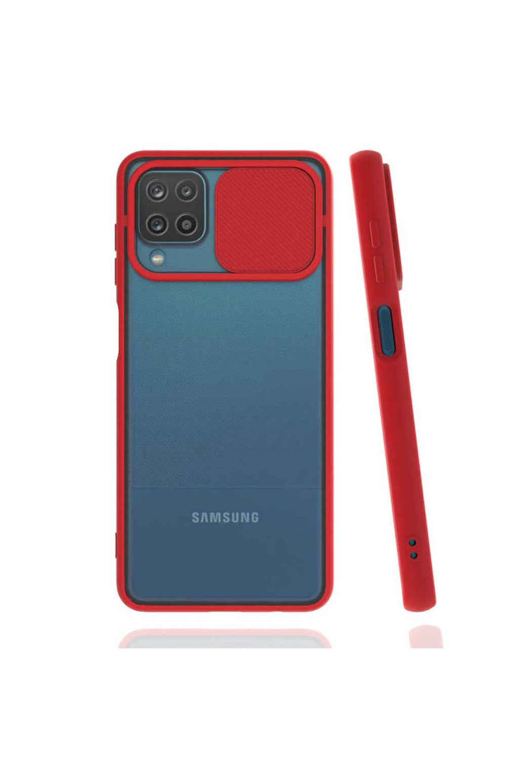 Galaxy A12 Kılıf Zore Lensi Kapak