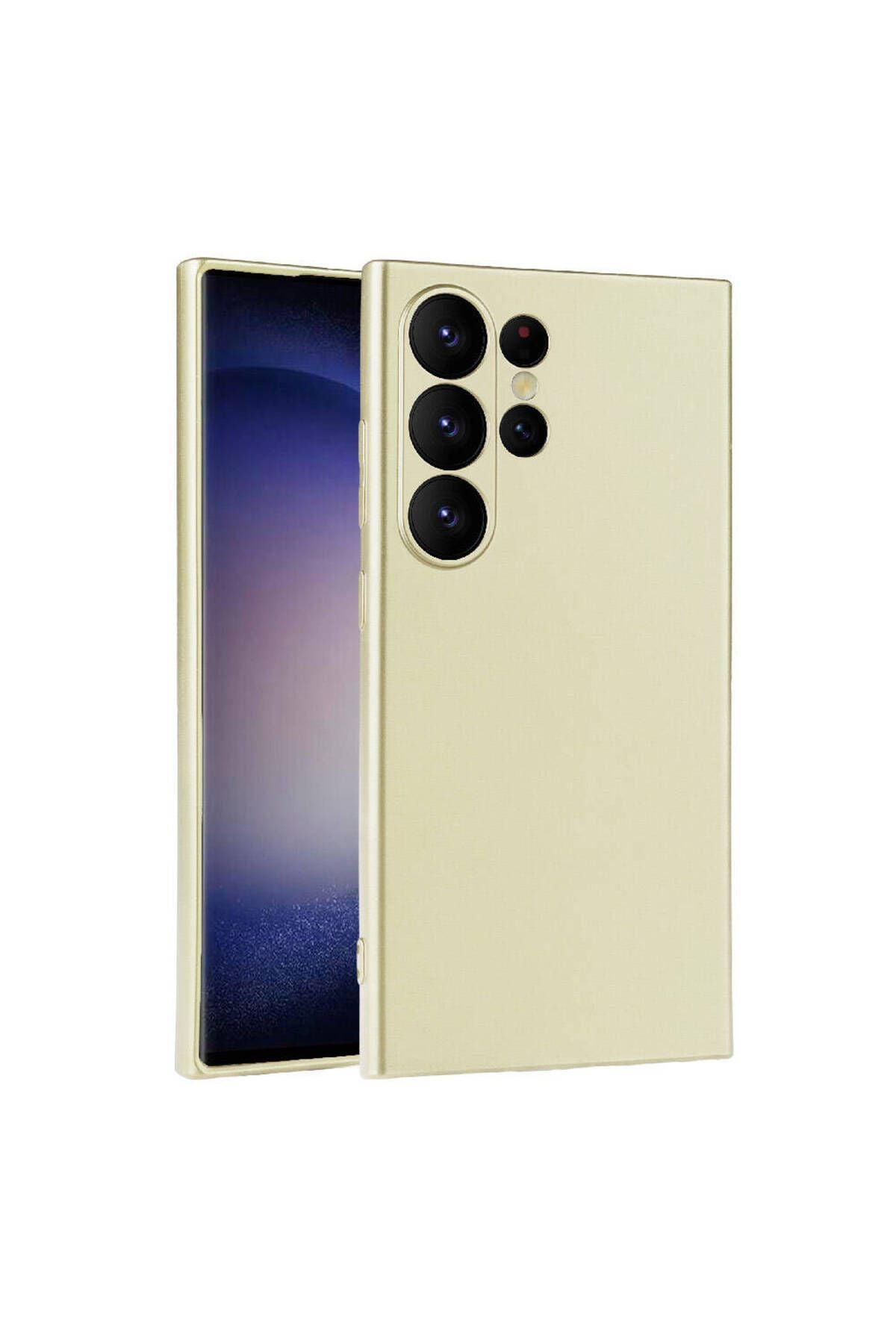 Galaxy S24 Ultra Uyumlu CSK Zore Premier Silikon Kılıf-Gold
