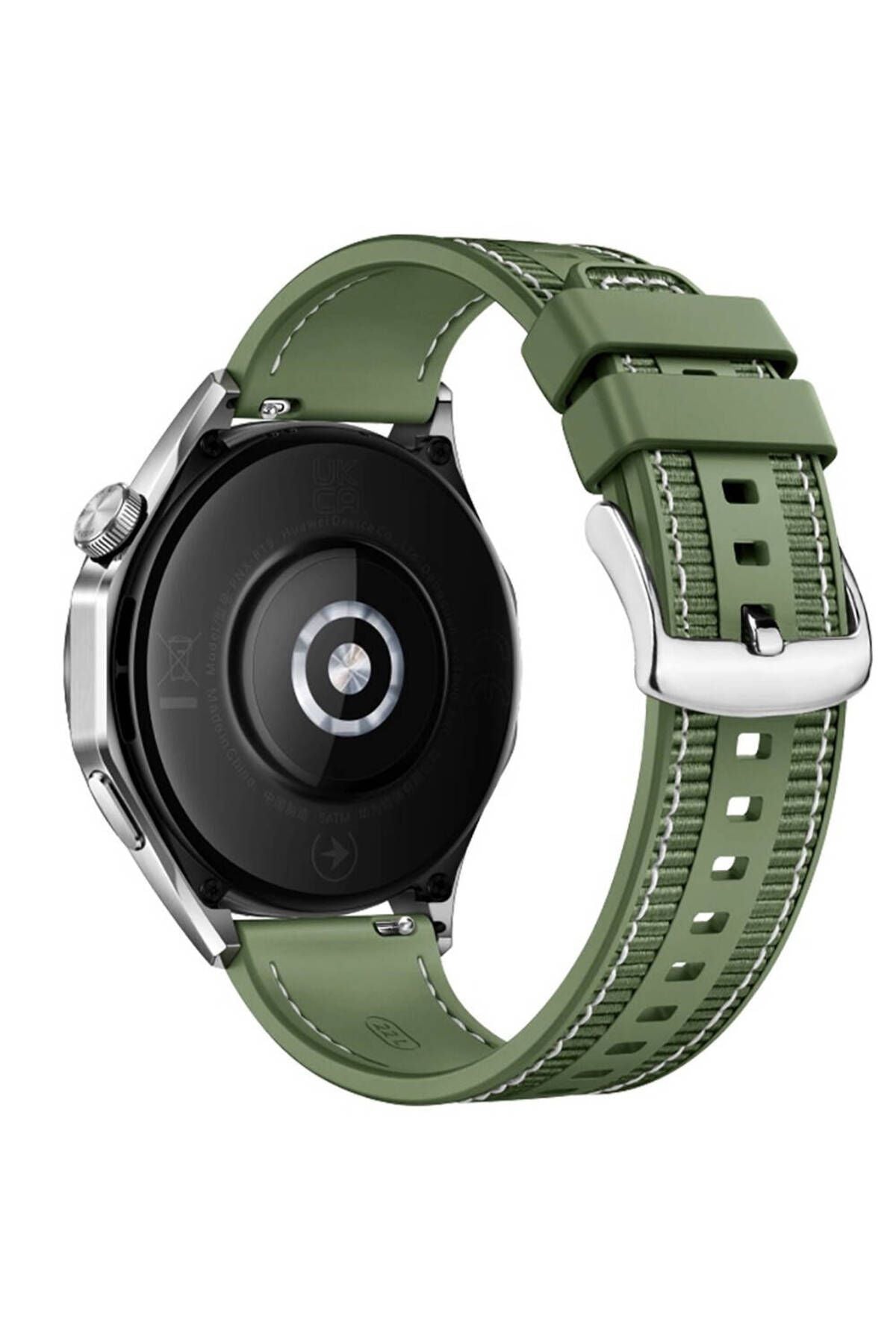 Galaxy Watch 46mm Uyumlu TCG KRD-102 22mm Silikon Kordon-Mavi