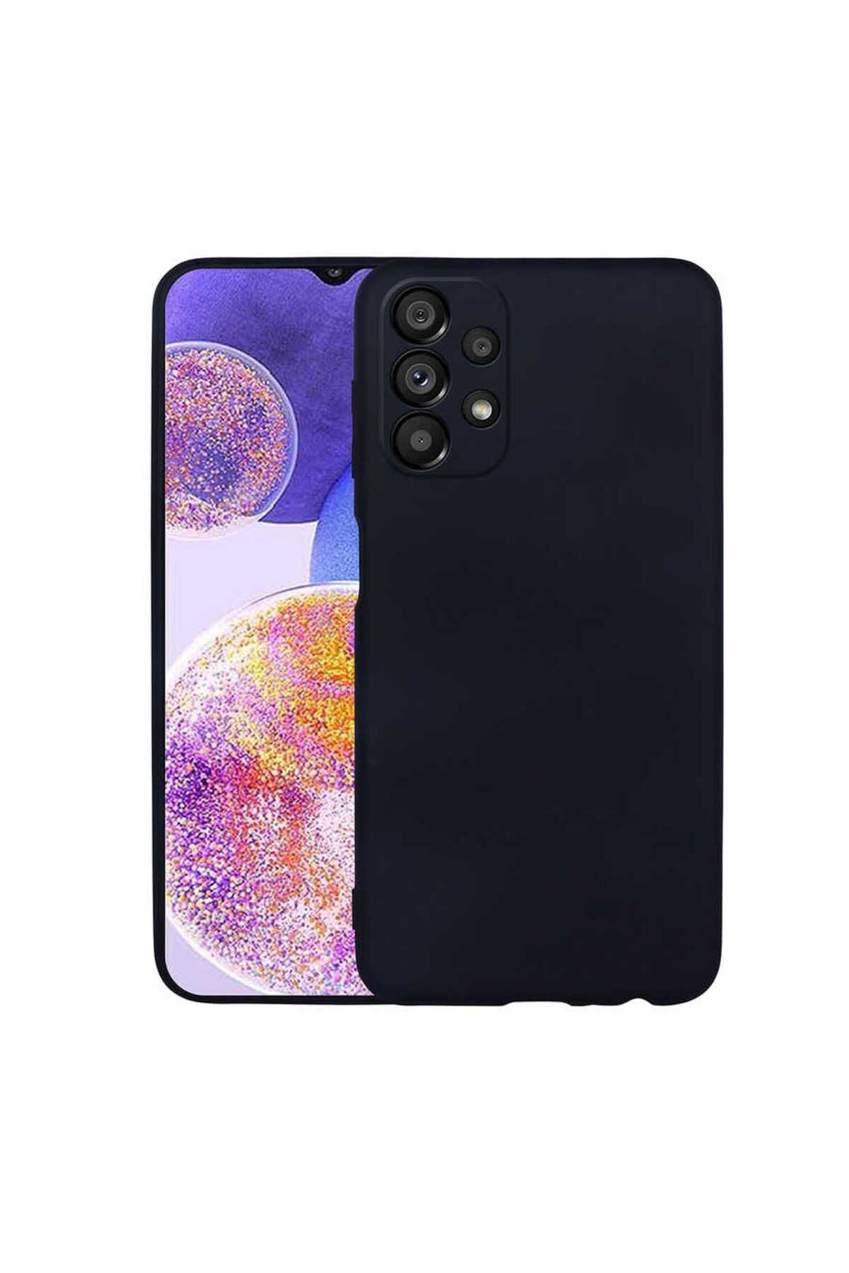 Galaxy A23 Kılıf Zore Premier Silikon Kapak - Siyah