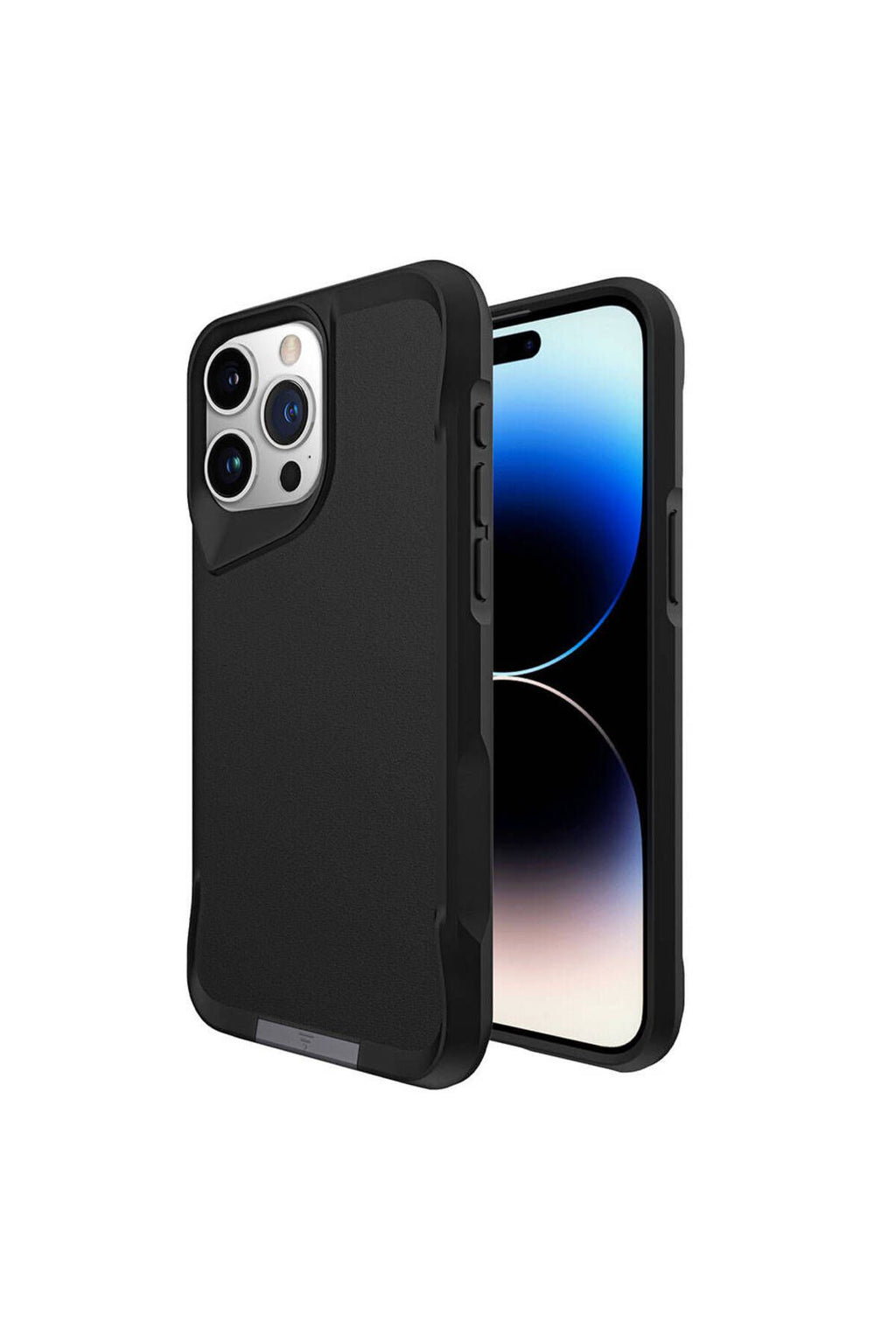 iPhone 15 Pro Uyumlu Zore AiHTTg Kenarlı T-Max Mat Standlı Kılıf-Gri