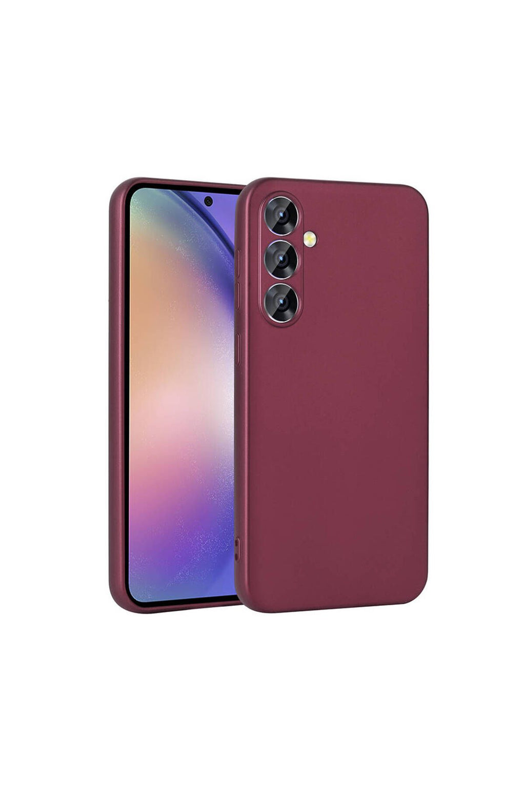 Galaxy A55 Kılıf Zore Premier Silikon Kapak - Kırmızı