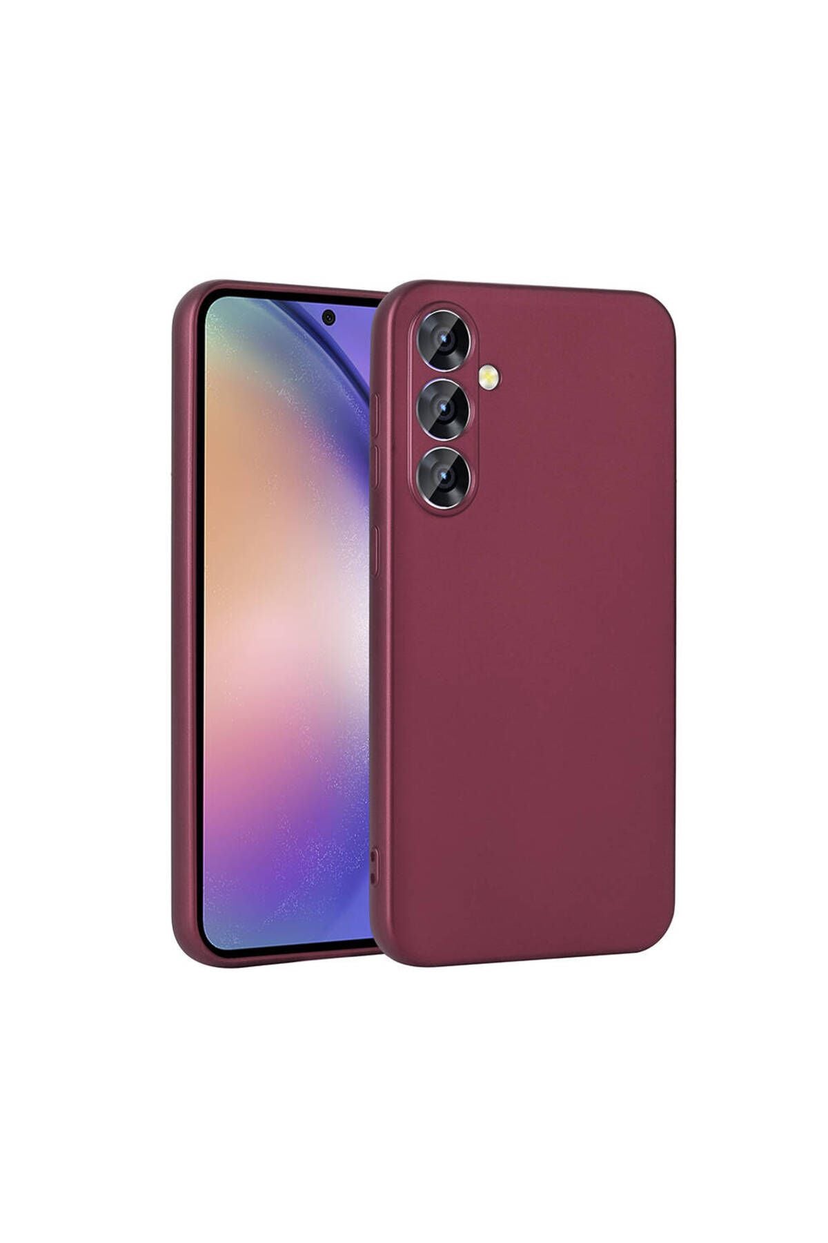 Galaxy A55 Kılıf Zore Premier Silikon Kapak - Kırmızı