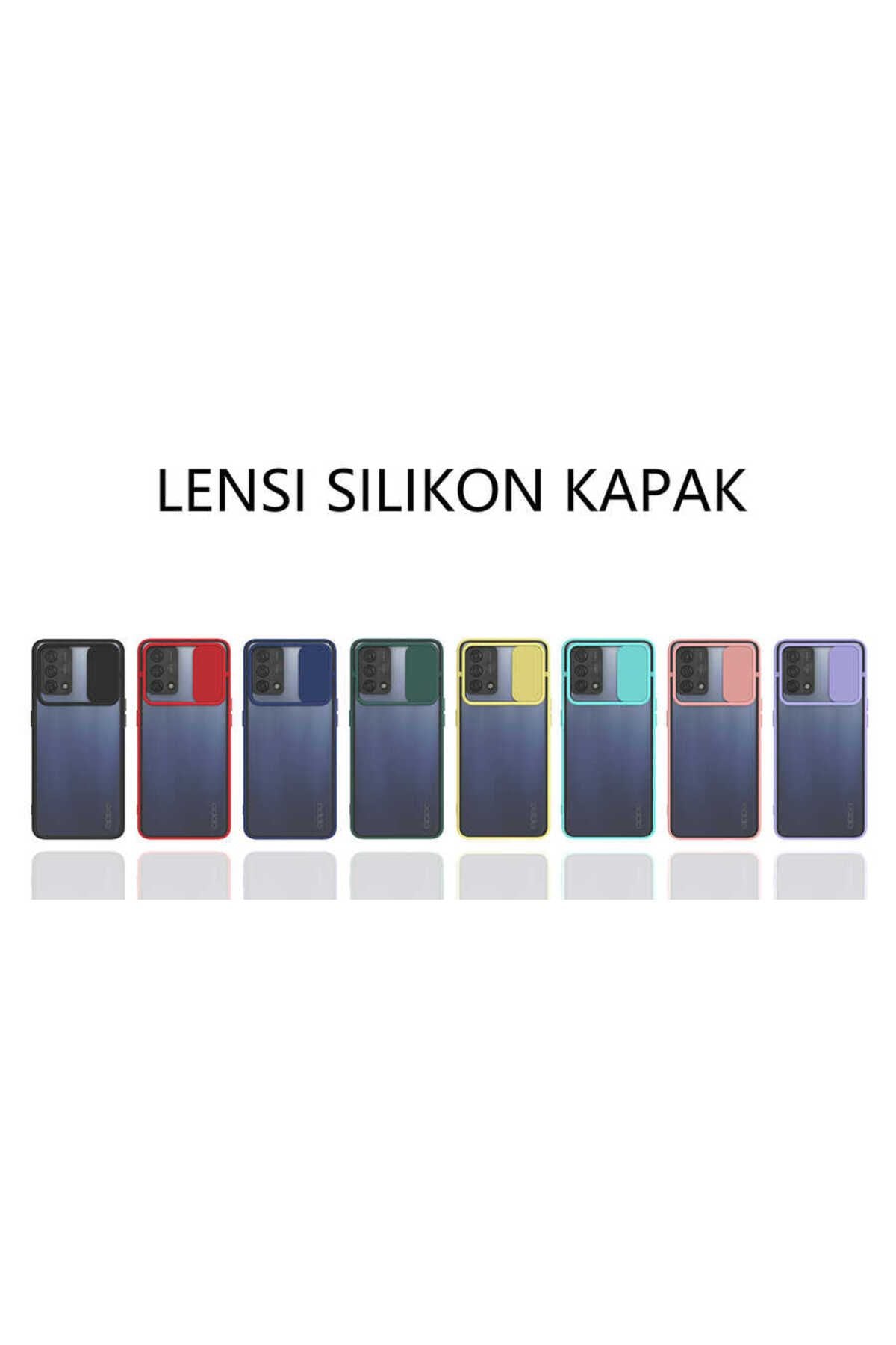 A74 4G Kılıf Zore Lensi Kapak - Sarı