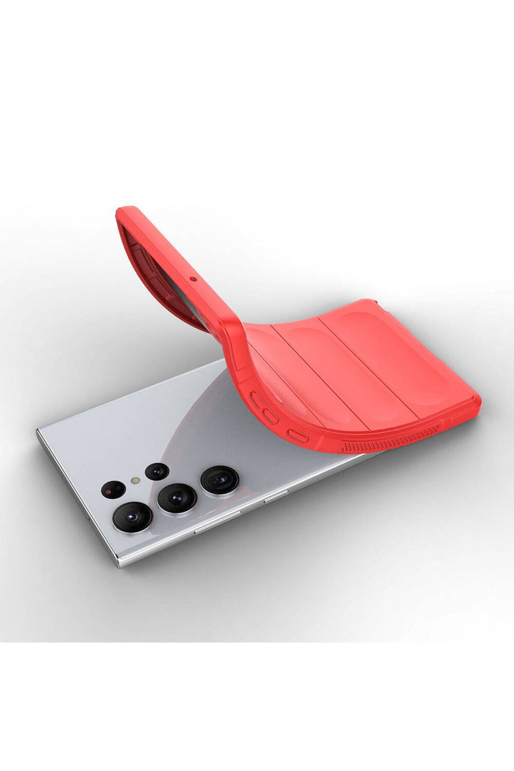 Galaxy S23 Ultra Kılıf Esnek TPU Oyuklu Arka Yüzey Tasarımlı Zore Etnik Silikon Kapak - Siyah