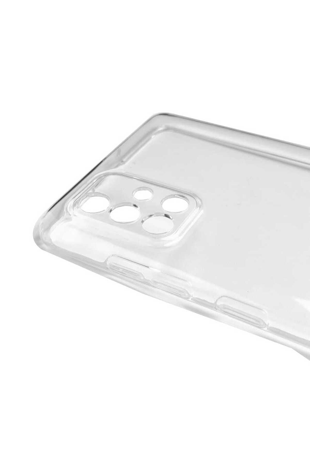 Galaxy A71 Kılıf Zore Kamera Korumalı Süper Silikon Kapak-Renksiz