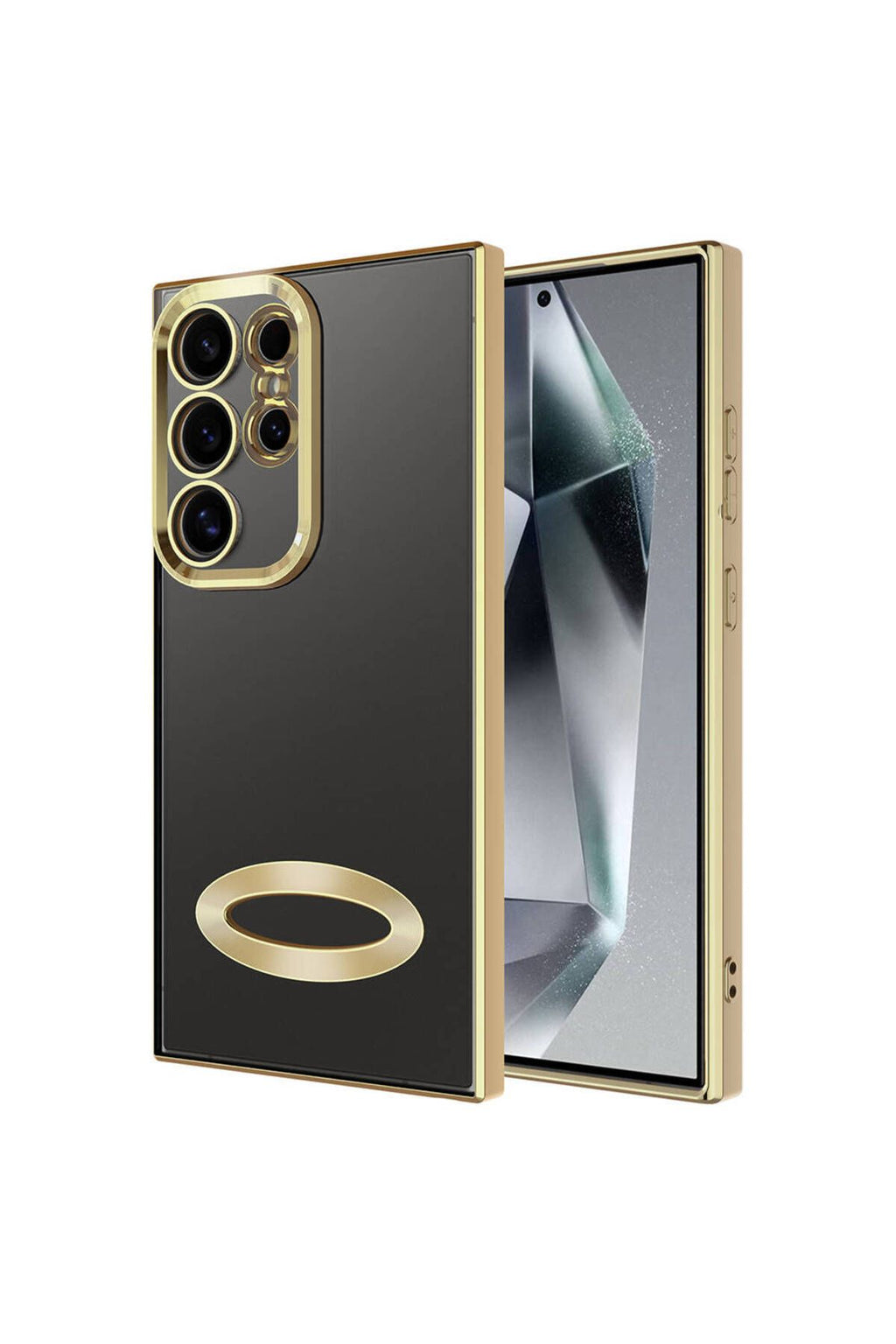 Galaxy S24 Ultra Kılıf Kamera Korumalı Logo Gösteren Zore Omega Kapak - Sierra Mavi