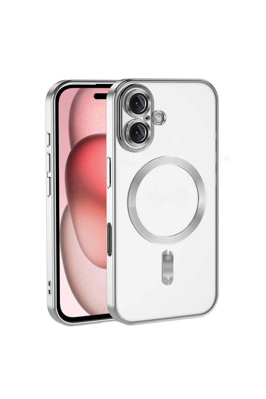 iPhone 16 Kılıf Kamera Korumalı Magsafe Wireless Şarj Özellikli Zore Demre Kapak - Koyu Yeşil