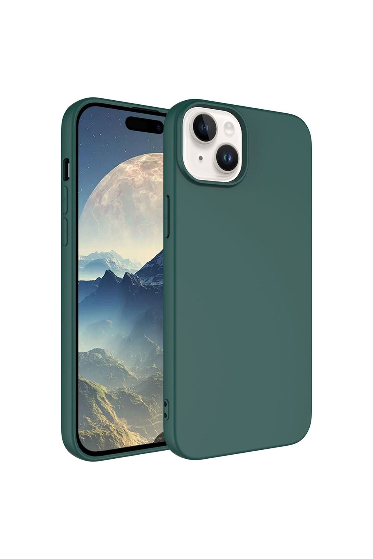 iPhone 15 Plus Uyumlu Zore LSR Lansman Kılıf-Koyu Yeşil