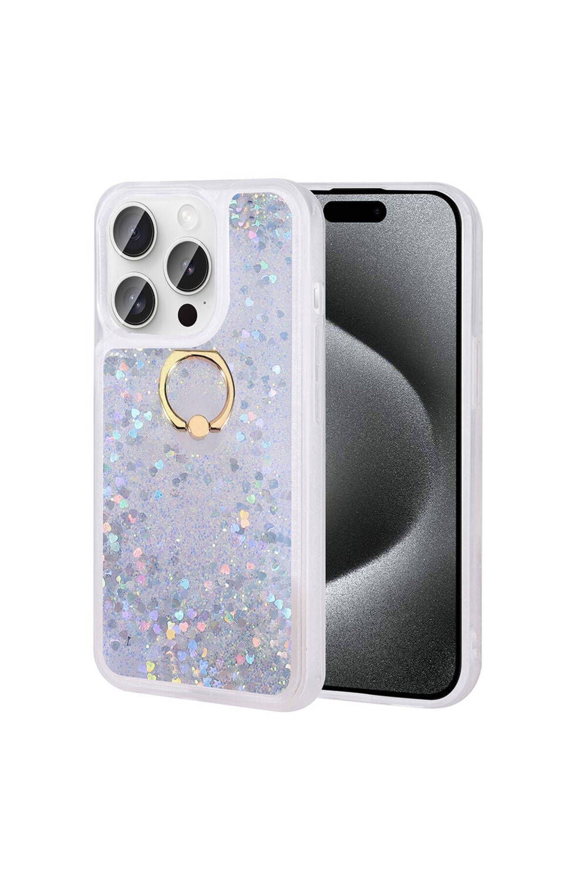 iPhone 15 Pro Uyumlu Zore Milce Kılıf-Gümüş