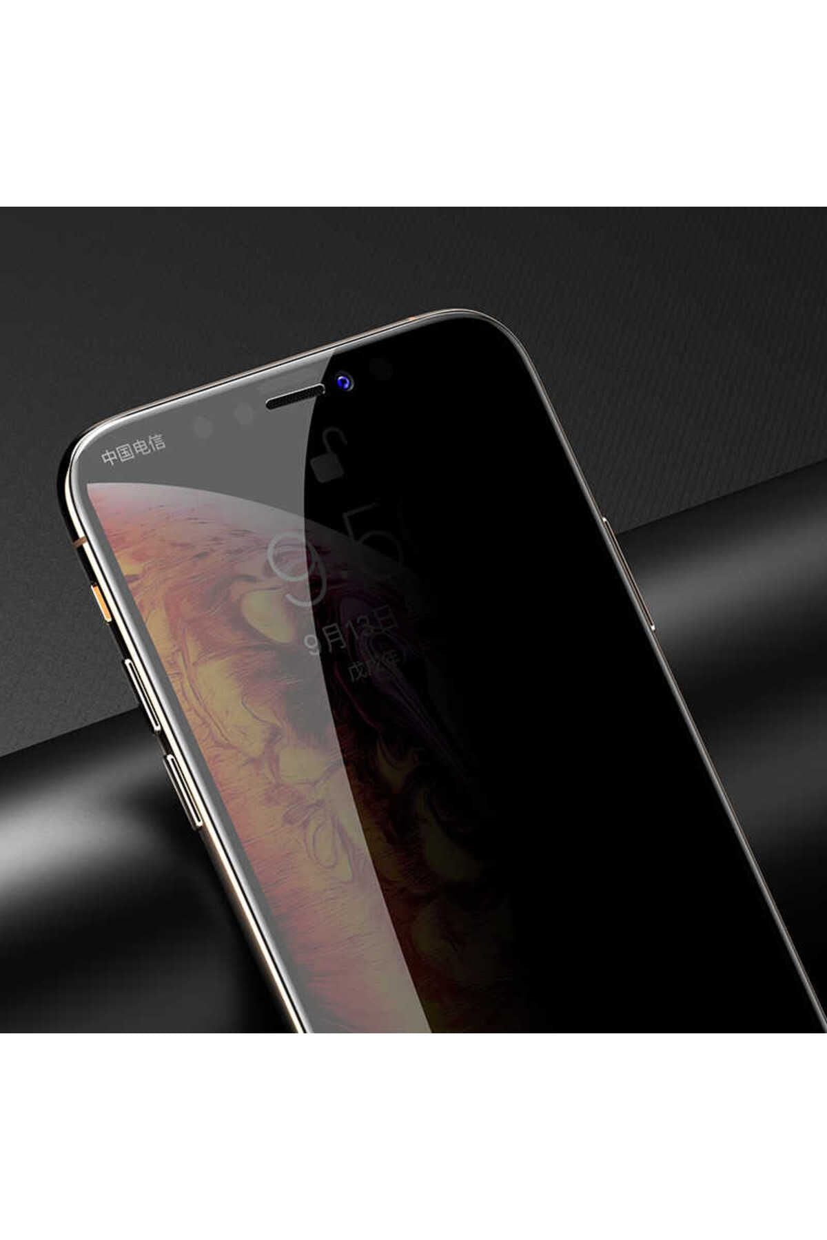 iPhone 14 Uyumlu Zore Kor Privacy Cam Ekran Koruyucu